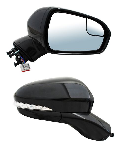 ESPEJO DERECHO ELÉCTRICO 7 PINES CON DIRECCIONAL CON DESEMPAÑANTE PARA PINTAR CON SENSOR DE PUNTO CIEGO CON LUZ INFERIOR FORD FUSION 2013-2017 TYG