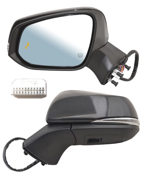 ESPEJO IZQUIERDO LE ELÉCTRICO PARA PINTAR CON SENSOR PUNTO CIEGO CON DESEMPAÑANTE CON DIRREC /LUZ INFERIOR CON MEM AUTOABATIBLE 14 PINES TOYOTA SIENNA 2021-2025 TYG
