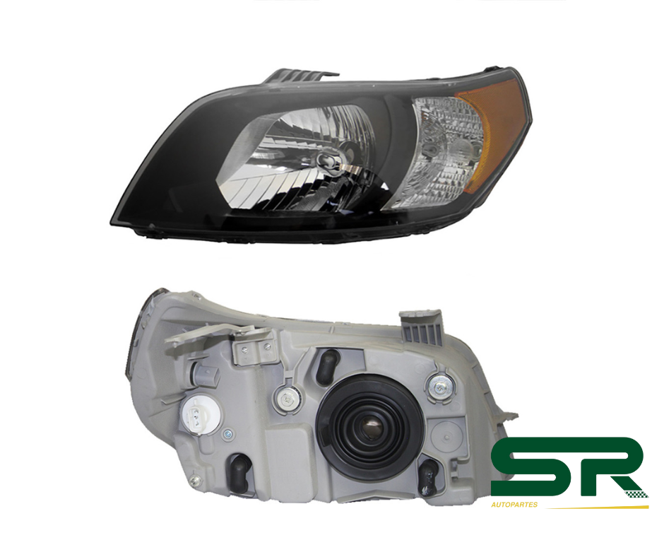 FARO IZQ F/NEGRO C/MICA AMBAR CHEVROLET AVEO 12-17 DIFORZA