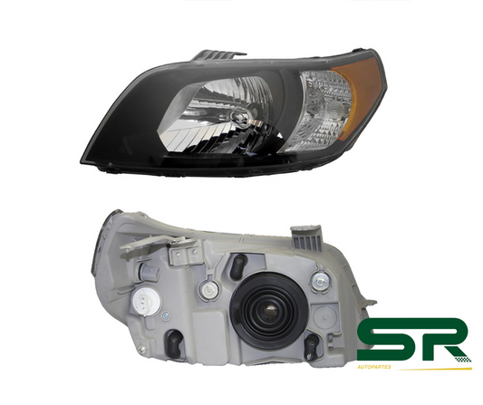 FARO IZQ F/NEGRO C/MICA AMBAR CHEVROLET AVEO 12-17 DIFORZA