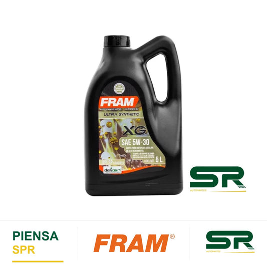 ACEITE DE MOTOR ULTRA SYNTHETIC XG SAE 5W-30 API SP ILSAC GF-6 5L FRAM