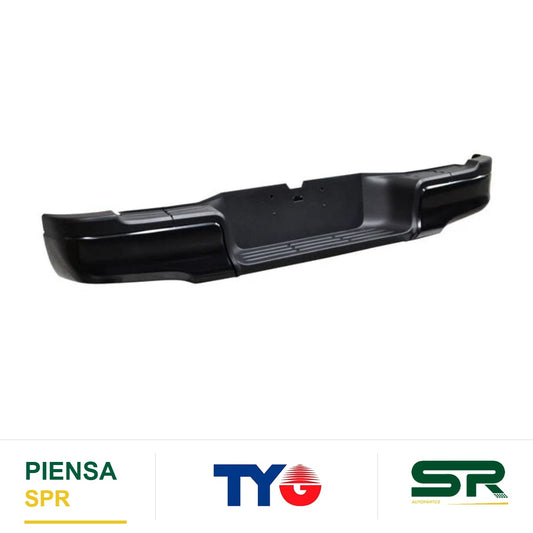 DEFENSA TRASERA NEGRA COMPLETA CON BRACKS (SENCILLA / LUJO) HILUX 2016-2025 TYG