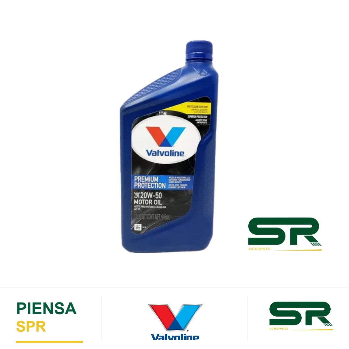 ACEITE DE MOTOR SAE 20W-50 MEZCLA SYNTHETIC 1L VALVOLINE