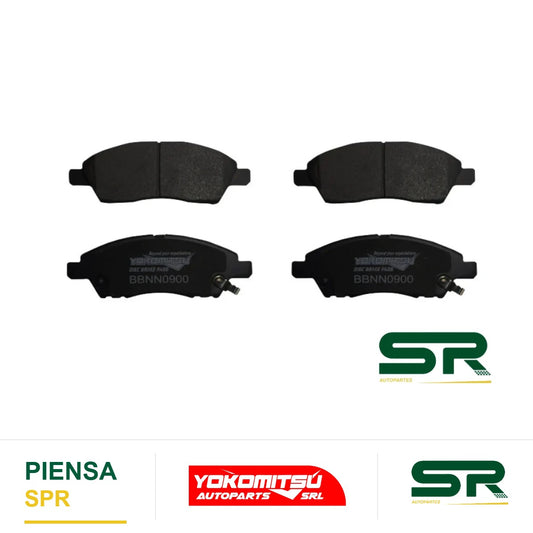 BALATAS DELANTERAS SEMIMETÁLICAS (V-DRIVE 20-25/MARCH 11-25/NOTE 14-19/TY YARIS 23-26) VERSA 1.6L 2012-2019 YOKOMITSU