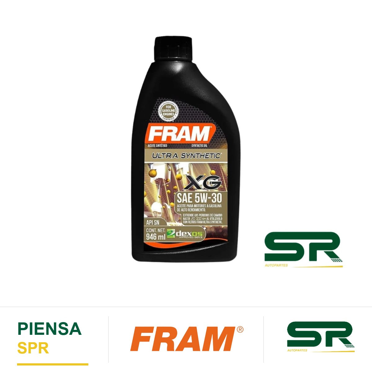 ACEITE DE MOTOR SN SAE 5W-30 SINTÉTICO 1L FRAM
