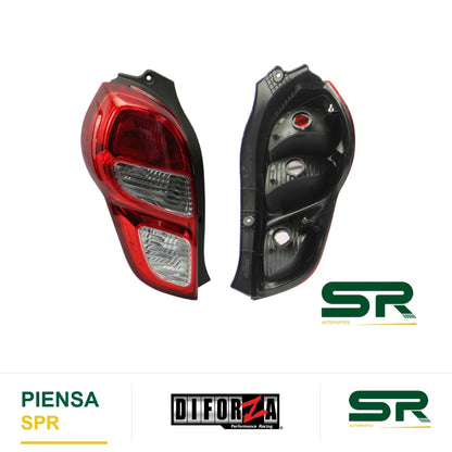 CALAVERA IZQUIERDA SIN ARNÉS 5PTAS (ROJO/BLANCO/BLANCO) BEAT H-BACK 2018-2021 DIFORZA
