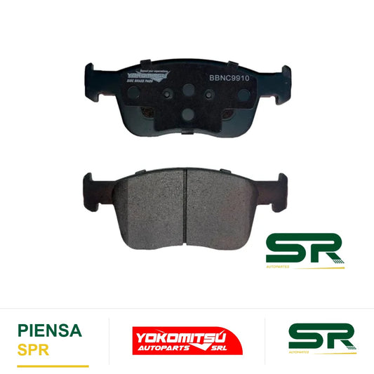 BALATAS DELANTERAS SEMIMETÁLICAS AVEO 1.5L 2018-2023 YOKOMITSU