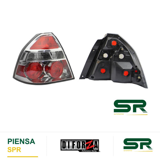 CALAVERA IZQUIERDA SIN ARNÉS F/CROMADO CON MICAS ROJAS (AVEO 2017) AVEO 2007-2011 DIFORZA