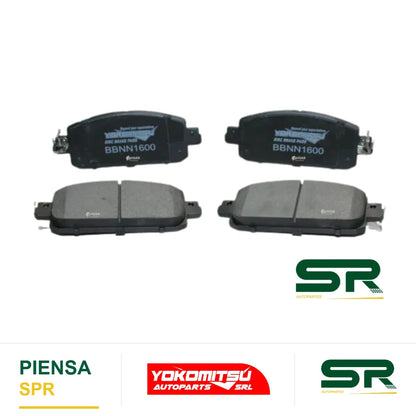 BALATAS DELANTERAS SEMIMETÁLICAS (KICKS 21-24 5BIRLOS) SENTRA B-18 2.0L 2021-2025 YOKOMITSU