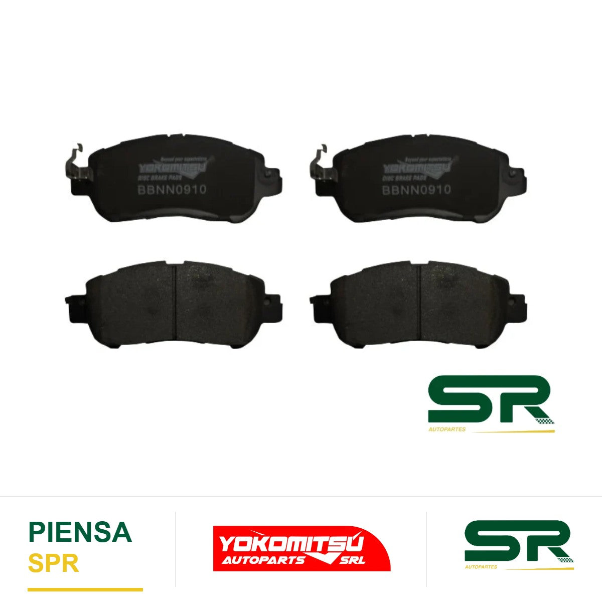BALATAS DELANTERAS SEMIMETÁLICAS (KICKS 17-24 4BIRLOS) VERSA 1.6L 2020-2025 YOKOMITSU
