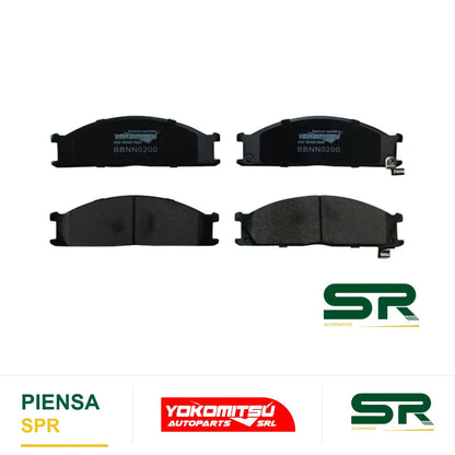 BALATAS DELANTERAS SEMIMETÁLICAS (NP-300 D-22 08-15/FRONTIER 98-04/720 84-93) D-21 2/4WD 2.4L 1994-2007 YOKOMITSU