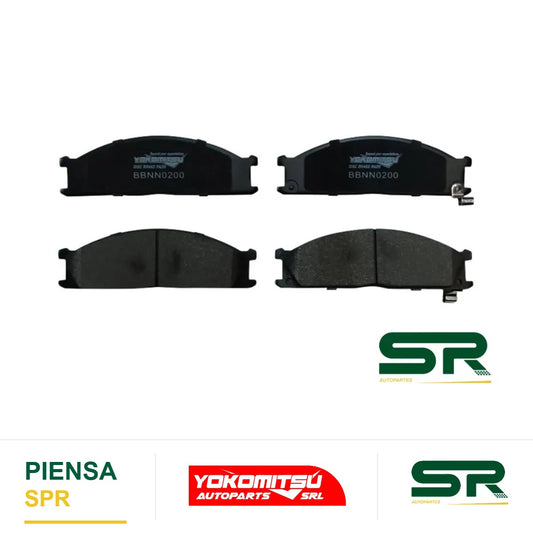 BALATAS DELANTERAS SEMIMETÁLICAS (NP-300 D-22 08-15/FRONTIER 98-04/720 84-93) D-21 2/4WD 2.4L 1994-2007 YOKOMITSU