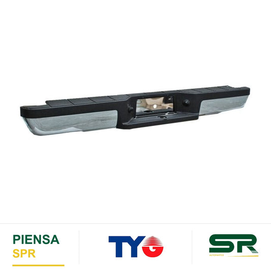 DEFENSA TRASERA CROMADA CON HULES RANGER 1993-2012 / MAZDA 1998-2010 TYG