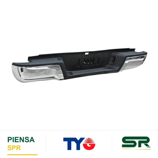 DEFENSA TRASERA CROMADA SIN HOYO PARA SENSOR COMPLETA . RANGER 2013-2023 TYG