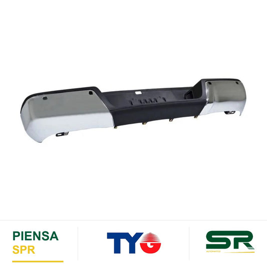 DEFENSA TRASERA CROMADA CON HOYO PARA SENSOR COMPLETA RANGER 2013-2023 TYG