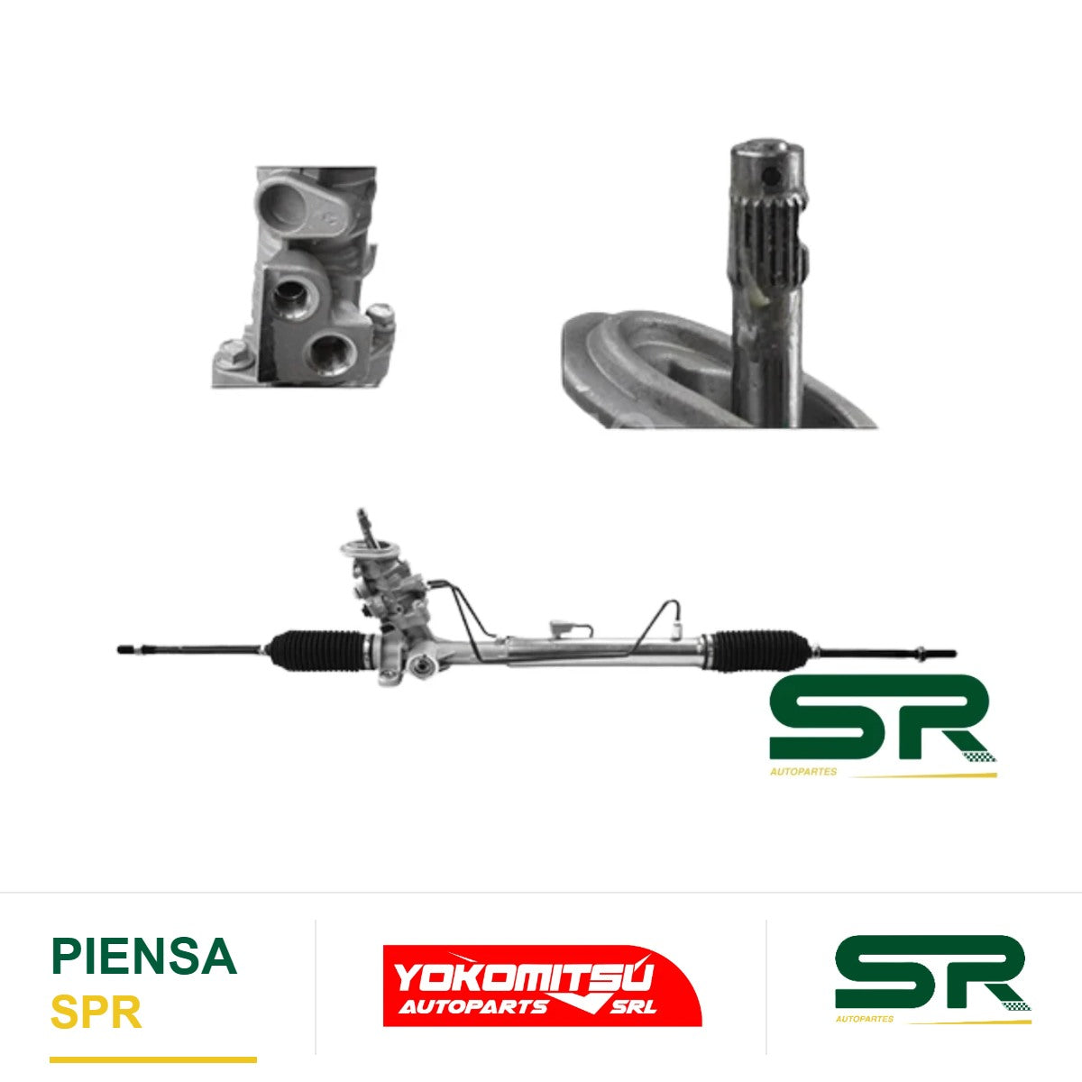 CAJA DE DIRECCIÓN HIDRÁULICA CON BIELETAS SIN TERMINALES SIN SENSOR T/KOYO (GOL/VENTO/SAVEIRO/CROSSFOX/IBIZA/SPORT VAN/CORDOBA) LUPO/POLO 1.6L/2.0L 2003-2009 YOKOMITSU