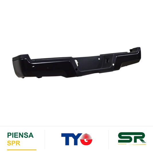 DEFENSA TRASERA COMPLETA CON HOYO PARA SENSOR NEGRA FORD SUPER DUTY 2017-2019 TYG