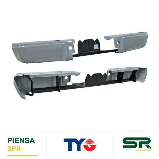 DEFENSA TRASERA GRIS CON REFUERZO SIN HULE SIN HOYO PARA SENSOR FORD SUPER DUTY 2008-2016 TYG