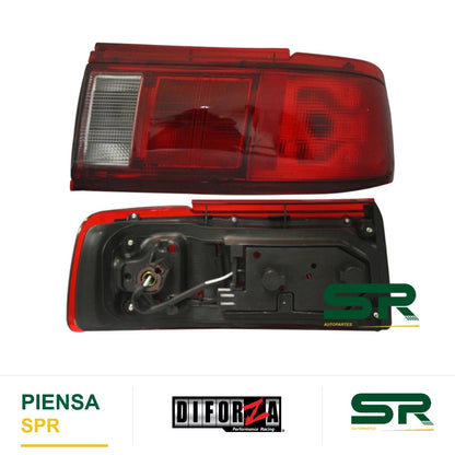 CALAVERA DERECHA CON ARNÉS FILO ROJO (ROJO/ROJO/BLANCO) TS-III 2005-2017 DIFORZA