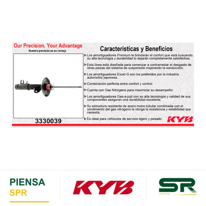 AMORTIGUADOR DELANTERO DERECHO GAS EXCEL-G CHEVROLET SONIC TURBO (2012-2018) KYB
