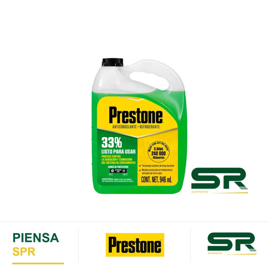 ANTICONGELANTE AFC VERDE 33% 946ML PRESTONE