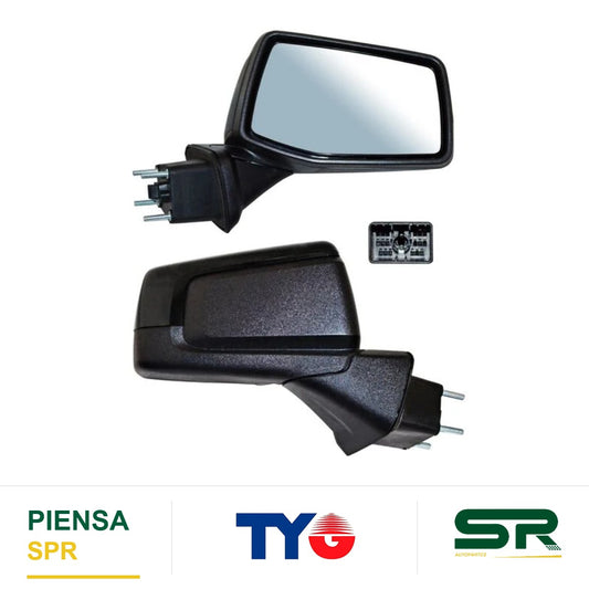 ESPEJO DERECHO ELÉCTRICO 7 PINES CON DESEMPAÑANTE PARA PINTAR CON SENSOR DE PUNTO CIEGO CHEVROLET PICKUP GMC SIERRA C 2019-2023 / CHEVROLET SENS TEMP 2019-2023 TYG