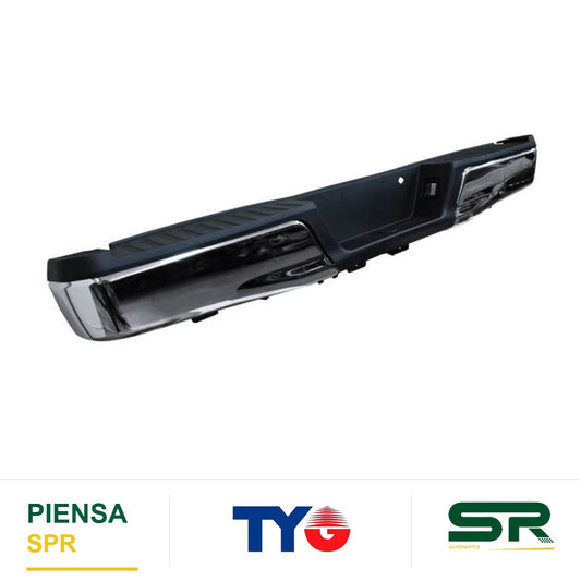 DEFENSA TRASERA CROMADA COMPLETA SIN HOYO PARA SENSOR FORD PICKUP 2015-2020 / F-150 2015-2020 TYG