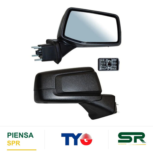 ESPEJO DERECHO MANUAL 2 PINES TEXTURIZADO CON SENSOR DE PUNTO CIEGO CHEVROLET PICKUP GMC SIERRA MANUAL C 2019-2023 / CHEVROLET SENS TEMP 2019-2023 TYG