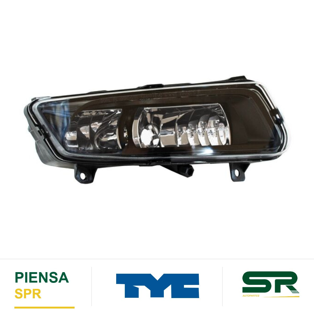 FARO DE NIEBLA DERECHO SIN FOCO VOLKSWAGEN POLO GTI 2013-2014 FONDO NEGRO TYC