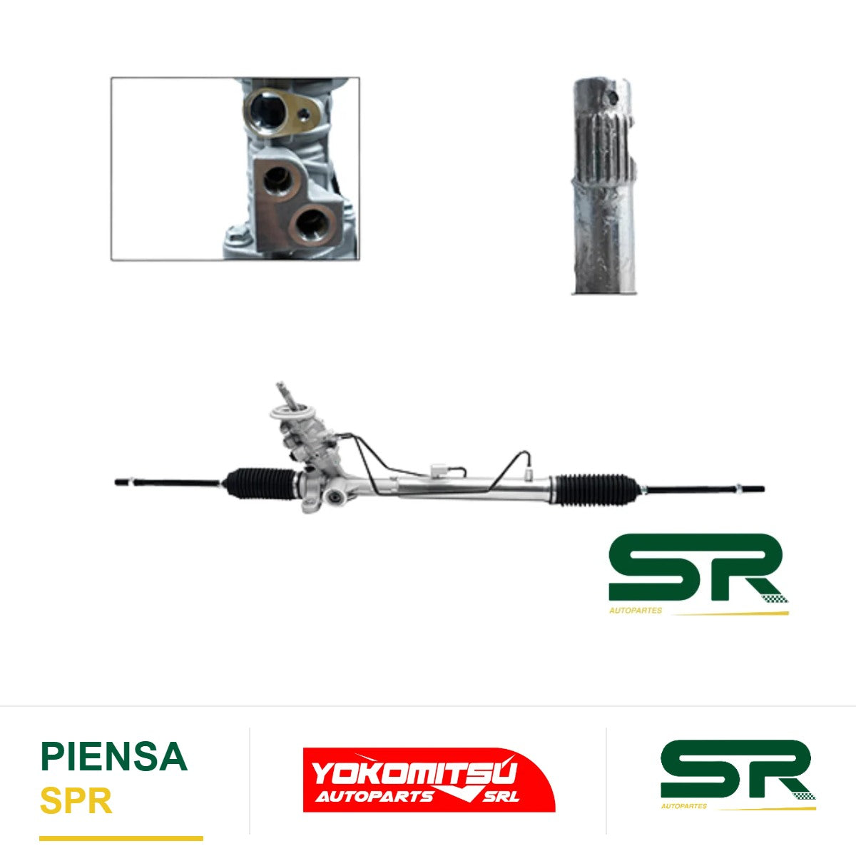 CAJA DE DIRECCIÓN HIDRÁULICA CON BIELETAS SIN TERMINALES CON SENSOR T/KOYO (GOL/VENTO/SAVEIRO/CROSSFOX/IBIZA/SPORT VAN/CORDOBA) LUPO/POLO 1.6L/2.0L 2003-2009 YOKOMITSU