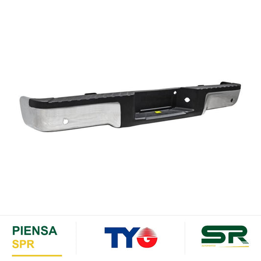 DEFENSA TRASERA CROMADA COMPLETA CON 2 HOYOS PARA SENSOR SIN TIRON FORD PICKUP 2009-2014 TYG