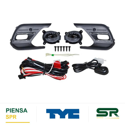 FARO DE NIEBLA CROMADA JUEGO LED VOLKSWAGEN POLO 2024-2025 C / PARRILLA FILO TYC