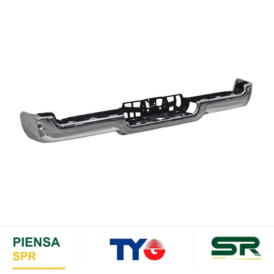 DEFENSA TRASERA CROMADA SIN HULES SIN HOYO PARA SENSOR DODGE PICKUP 2019-2024 TYG