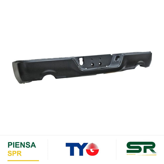 DEFENSA TRASERA NEGRA COMPLETA SIN HOYO PARA SENSOR PARA 2 ESCAPES DODGE PICKUP 2009-2019 TYG