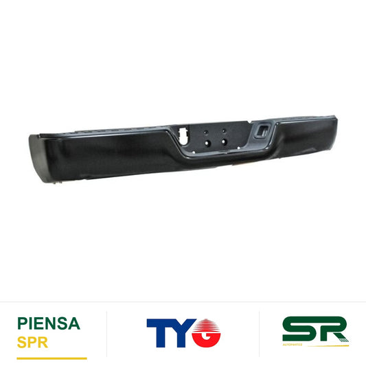 DEFENSA TRASERA NEGRA COMPLETA SIN HOYO PARA SENSOR DODGE PICKUP 2009-2019 TYG