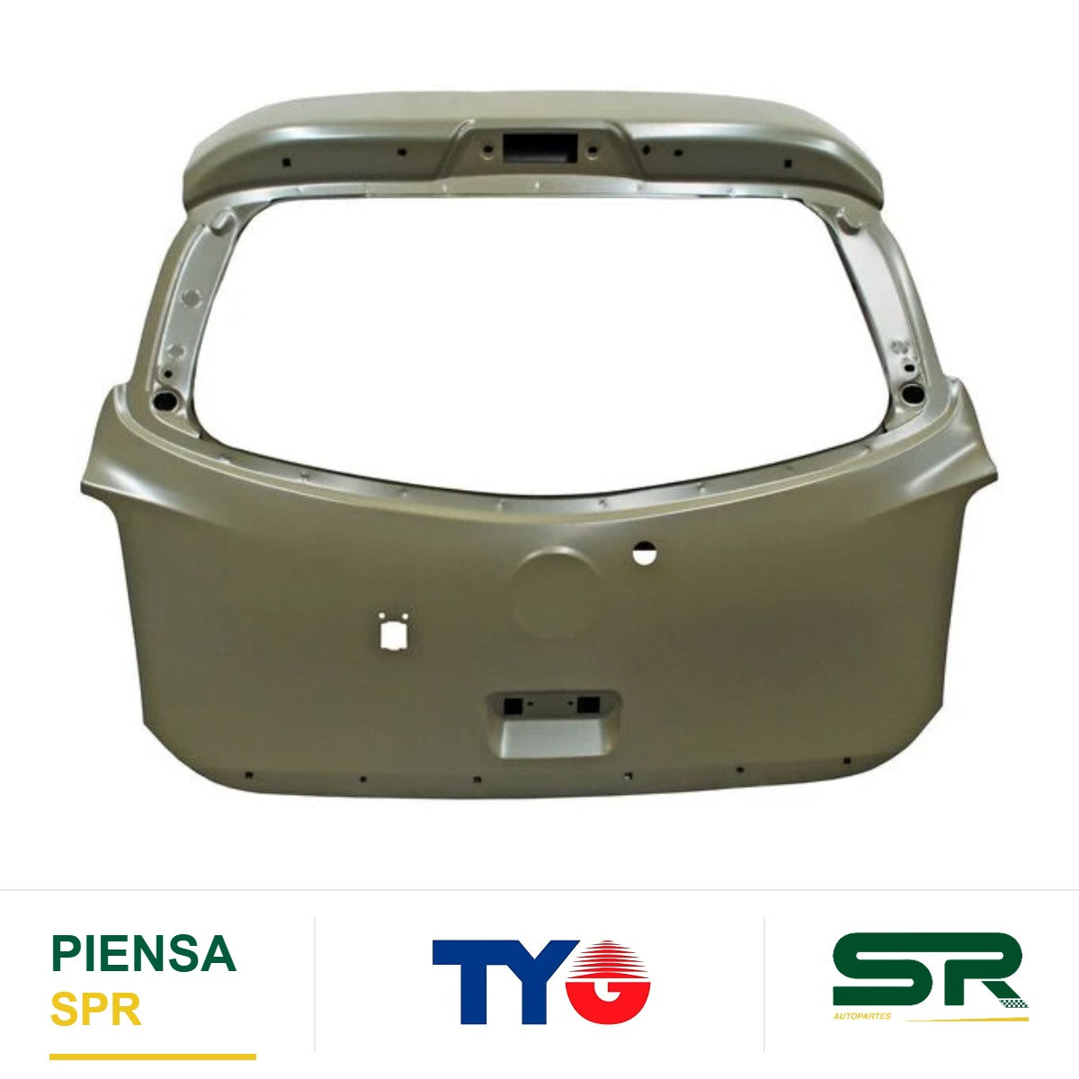 TAPA CAJUELA SIN CILINDRO PARA CÁMARA PARA MOLDURAS CON HOYO PARA PLUMILLA NISSAN MARCH 2014-2020 TYG