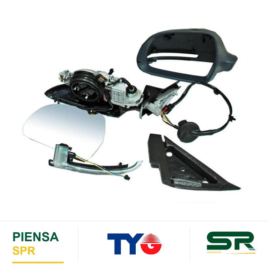 ESPEJO IZQUIERDO ELÉCTRICO CON DIRECCIONAL CON DESEMPAÑANTE PARA PINTAR AUDI A3 5P TDI 2009-2013 / AUDI CABRIO 2009-2013 / AUDI S 2009-2013 / AUDI ATTRACTION 2009-2013 / AUDI AMBIENTE 2009-2013 / AUDI 3 2009-2013 TYG