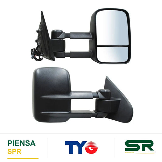 ESPEJO DERECHO ELÉCTRICO 7 PINES CON DIRECCIONAL CON DESEMPAÑANTE TEXTURIZADO CHEVROLET PICKUP 2014-2018 / CHEVROLET SIERRA TELESCOPICO 2014-2018 TYG