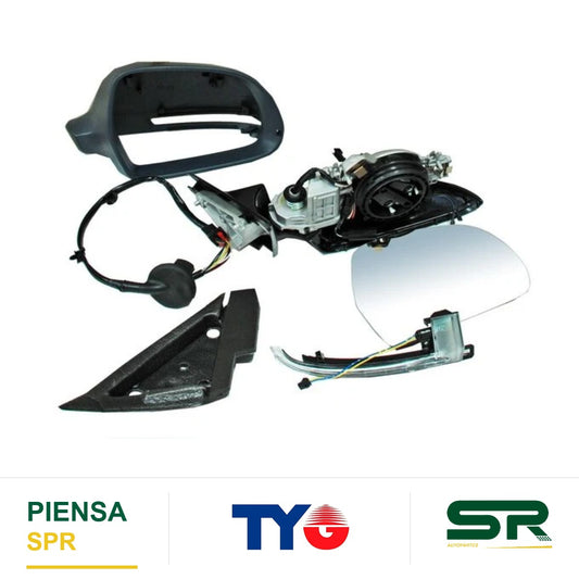 ESPEJO DERECHO ELÉCTRICO CON DIRECCIONAL CON DESEMPAÑANTE PARA PINTAR AUDI A3 5P TDI 2009-2013 / AUDI CABRIO 2009-2013 / AUDI S 2009-2013 / AUDI ATTRACTION 2009-2013 / AUDI AMBIENTE 2009-2013 / AUDI 3 2009-2013 TYG