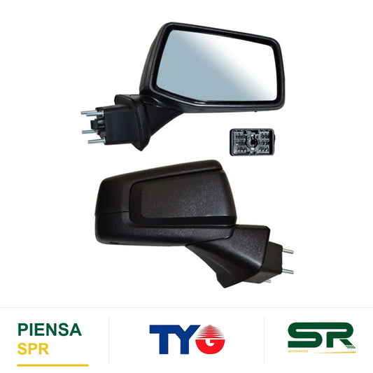 ESPEJO DERECHO ELÉCTRICO 7 PINES CON DESEMPAÑANTE TEXTURIZADO CON SENSOR DE PUNTO CIEGO CHEVROLET PICKUP GMC SIERRA C 2019-2023 / CHEVROLET SENS TEMP 2019-2023 TYG