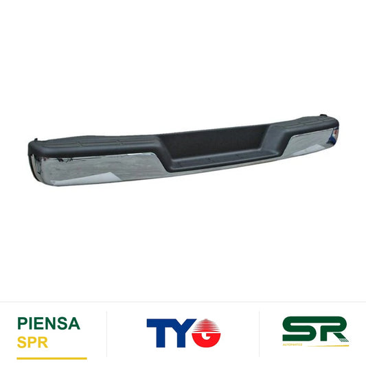 DEFENSA TRASERA CROMADA COMPLETA SIN HOYO PARA SENSOR CHEVROLET VAN EXPRESS 1996-2025 TYG