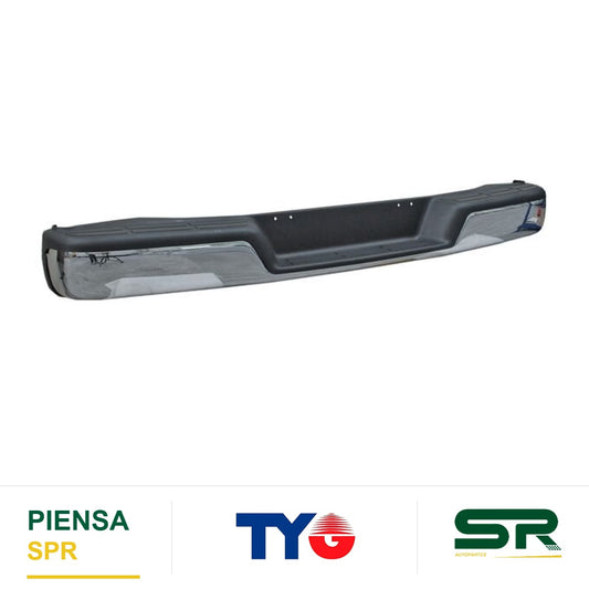 DEFENSA TRASERA CROMADA COMPLETA PARA REFLEJANTE SIN HOYO PARA SENSOR CHEVROLET VAN EXPRESS 1996-2025 TYG