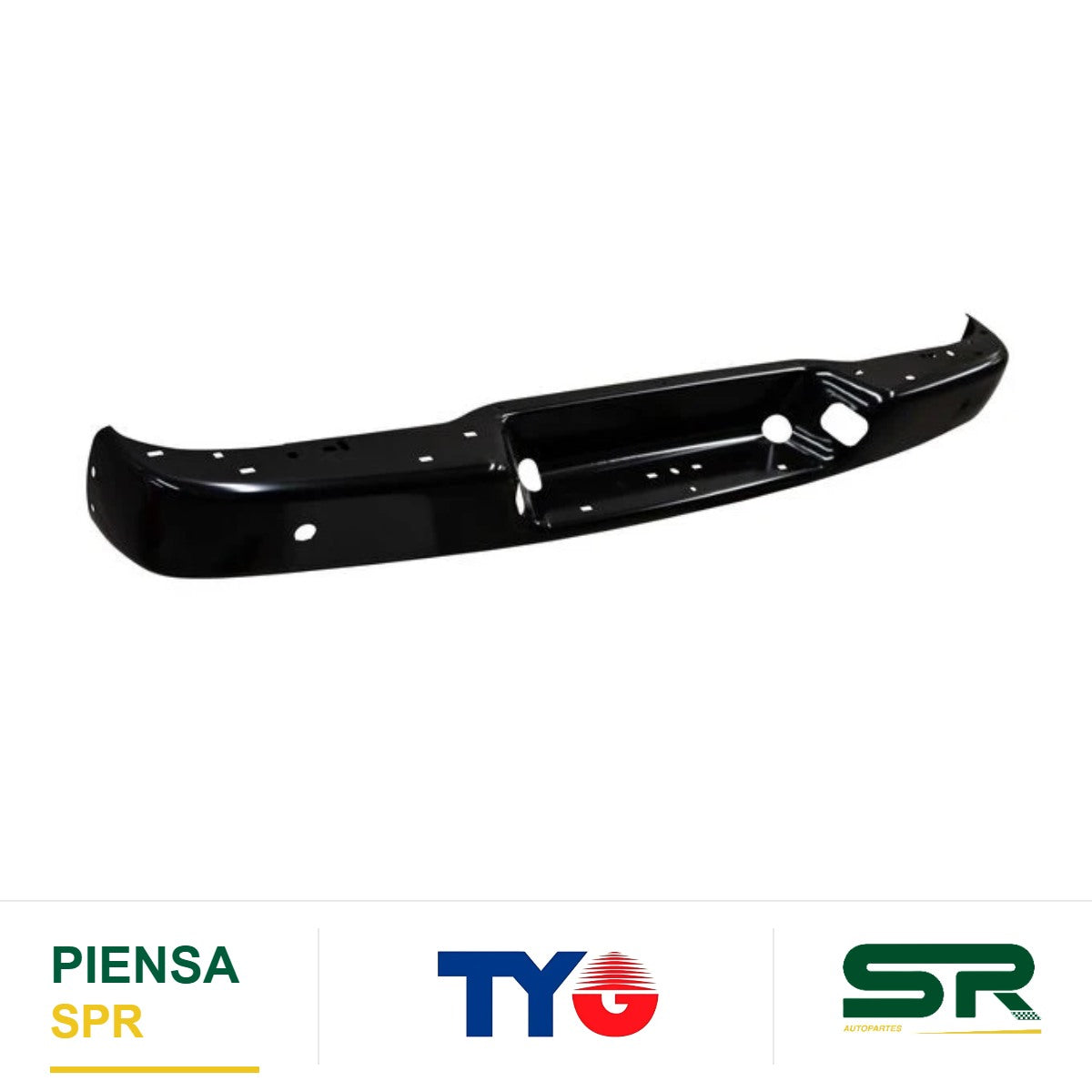 DEFENSA TRASERA NEGRA SIN HULES SIN HOYO PARA SENSOR CCCC3 CHEVROLET VAN EXPRESS 2013-2020 TYG