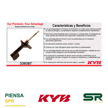 AMORTIGUADOR DELANTERO DERECHO GAS EXCEL-G SUBARU IMPREZA EXC. WRX STI (2013-2014). KYB