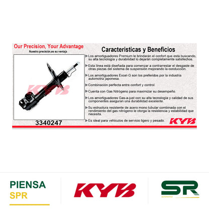 AMORTIGUADOR DELANTERO DERECHO GAS EXCEL-G TOYOTA CAMRY (2018-2023). KYB