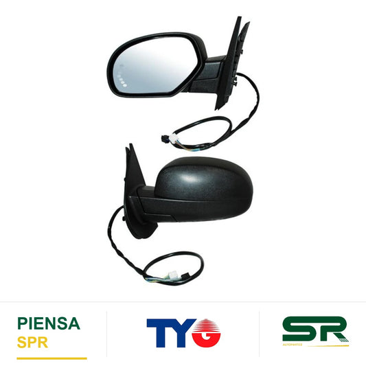 ESPEJO IZQUIERDO ELÉCTRICO 13 PINES CON DIRECCIONAL CON DESEMPAÑANTE AUTOABATIBLE TEXTURIZADO CON MEMORIA CHEVROLET PICKUP 2009-2014 / CHEVROLET SUBURBAN 2009-2014 TYG