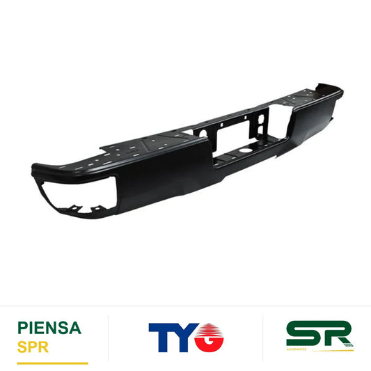 DEFENSA TRASERA PARA PINTAR CON ESCALON SIN HOYO PARA SENSOR CHEVROLET PICKUP 2014-2018 TYG