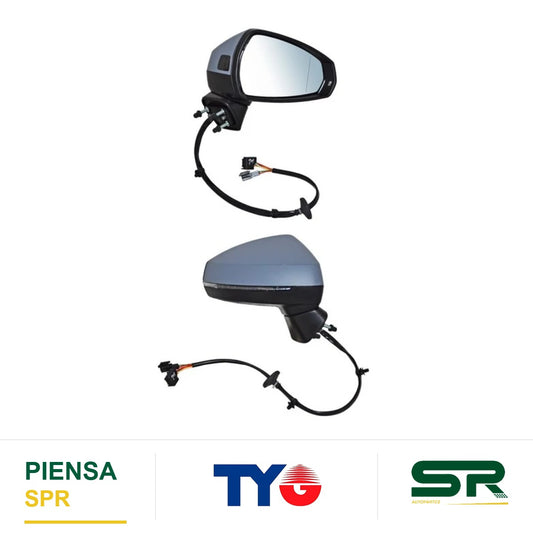 ESPEJO DERECHO ELÉCTRICO CON DIRECCIONAL CON DESEMPAÑANTE PARA PINTAR CON SENSOR DE PUNTO CIEGO AUDI A3 C 2015-2020 / AUDI SENOR 2015-2020 TYG