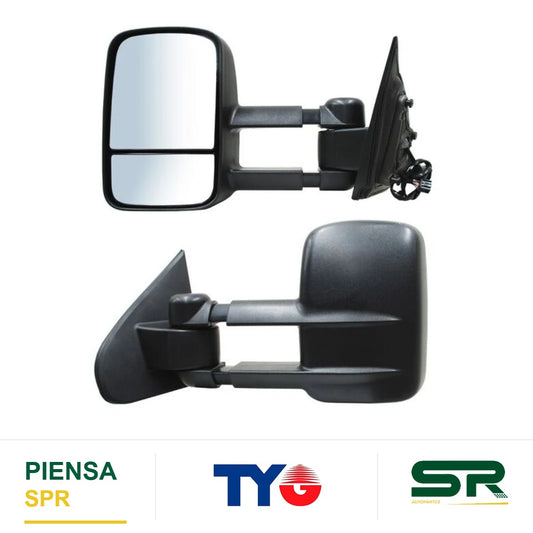 ESPEJO IZQUIERDO ELÉCTRICO 7 PINES CON DIRECCIONAL CON DESEMPAÑANTE TEXTURIZADO CHEVROLET PICKUP 2014-2018 / CHEVROLET SIERRA TELESCOPICO 2014-2018 TYG