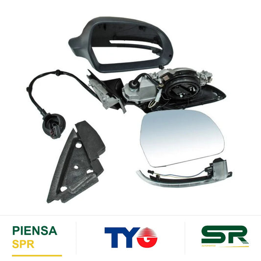 ESPEJO IZQUIERDO ELÉCTRICO CON DIRECCIONAL CON DESEMPAÑANTE PARA PINTAR AUDI A3 3P 3 P E 2009-2010 / AUDI TDI 2 0 16V QUATTRO 2009-2010 / AUDI TDI 2 0 16V 2009-2010 / AUDI TDI 1 9 2009-2010 / AUDI 1 6 2009-2010 / AUDI 1 2 2009-2010 / AUDI TDI 2 0 2009-201